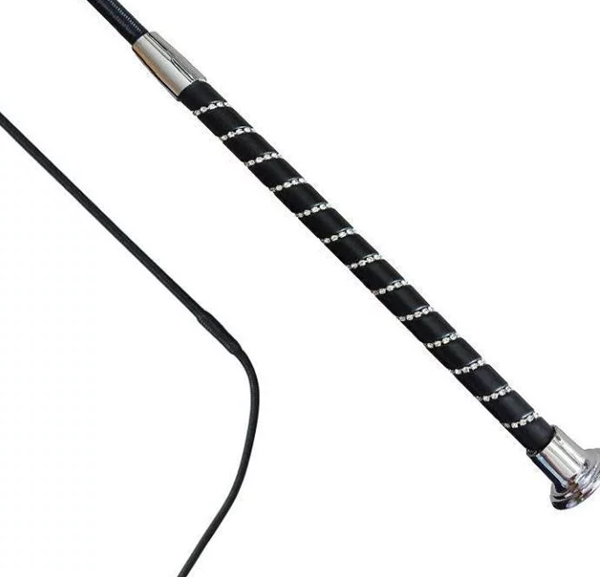 FUSTA DOMA NEGRA MANGO PIEDRAS 110CM